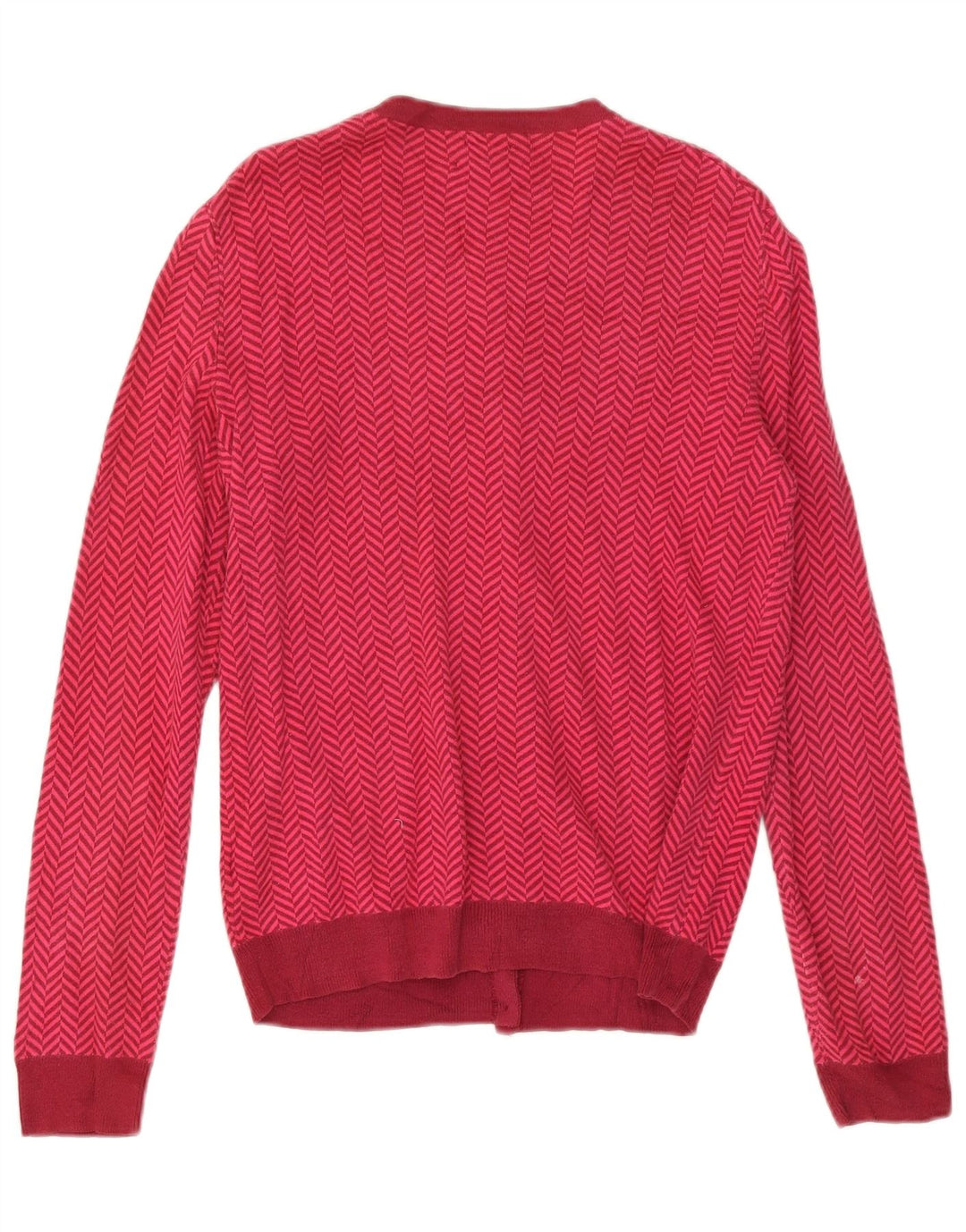 Tommy Hilfiger Suéter tipo cárdigan para mujer Reino Unido 14 Algodón en espiga rosa medio