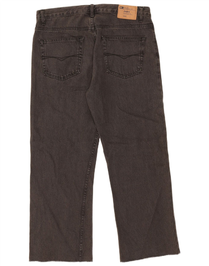 Marks & Spencer Vaqueros rectos azules Harbor para hombre W34 L26 Algodón gris