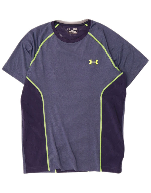 Camiseta Under Armour Heat Gear para hombre, camiseta mediana en color azul marino
