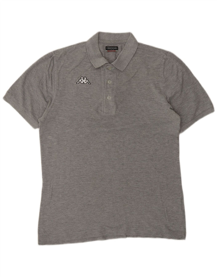 KAPPA Mens Polo Shirt Medium Grey Cotton