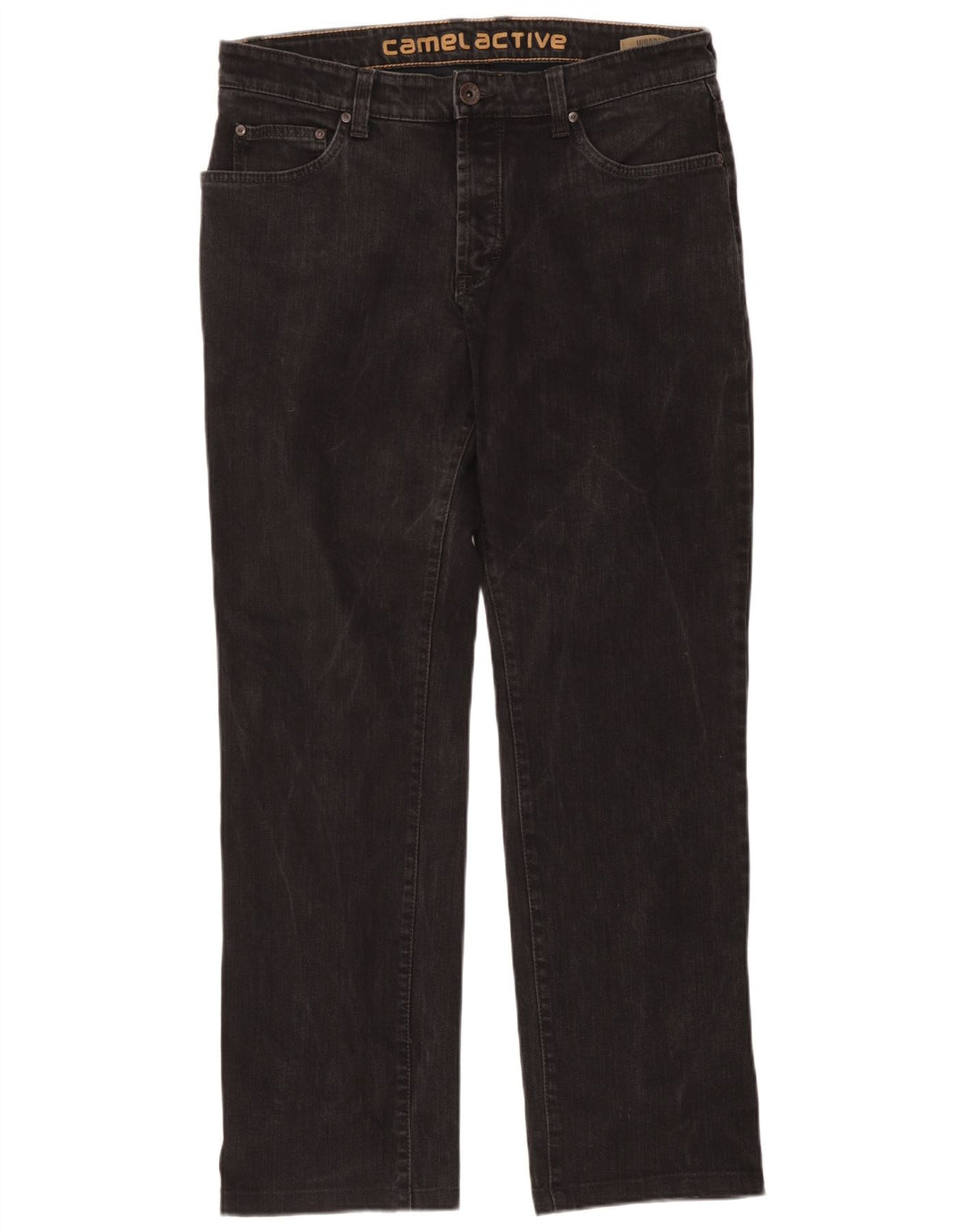 Vaqueros rectos para hombre Camel Active W36 L34 Algodón negro