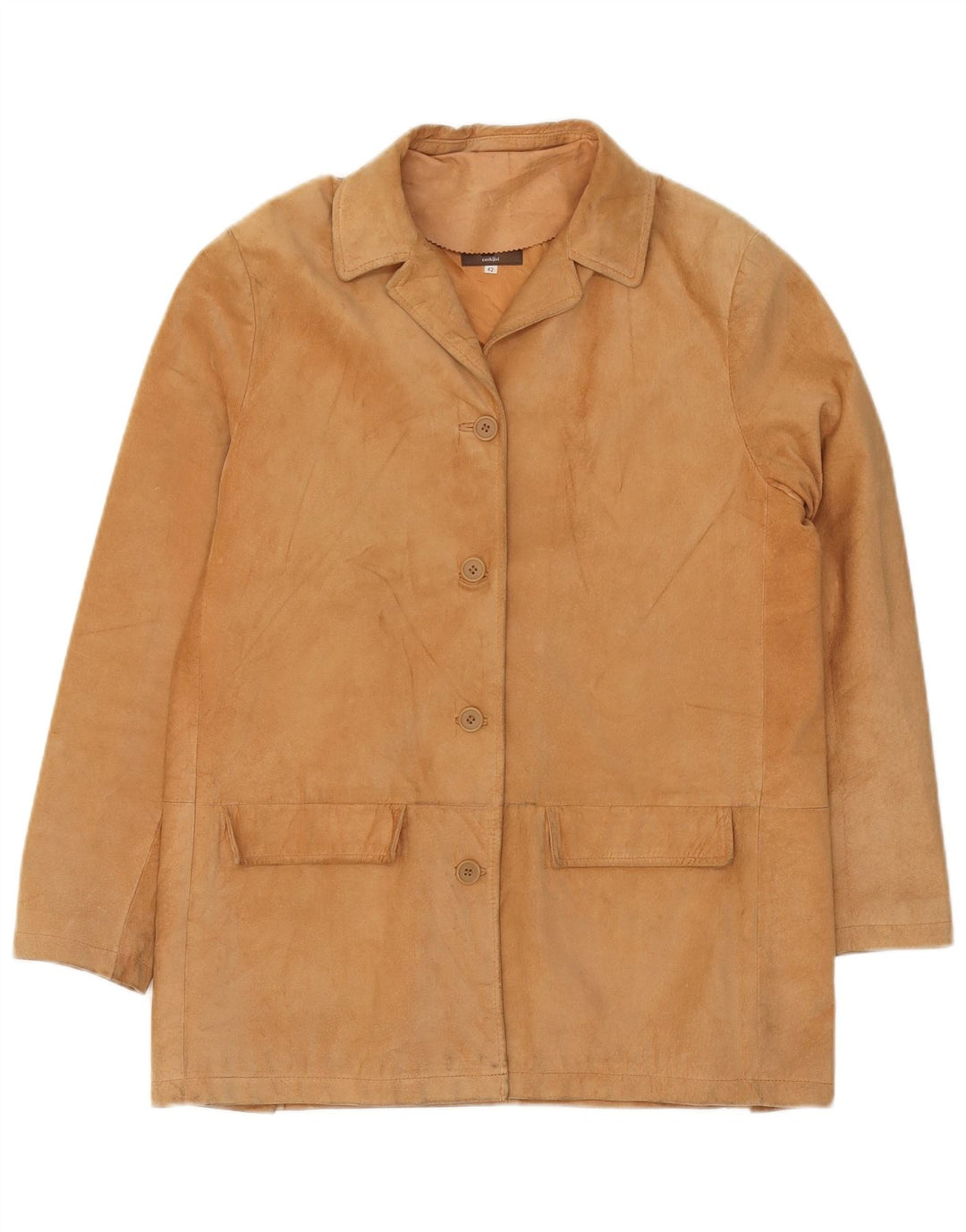 Chaqueta De Ante Mujer Conbipel IT 42 Cuero Marrón Medio