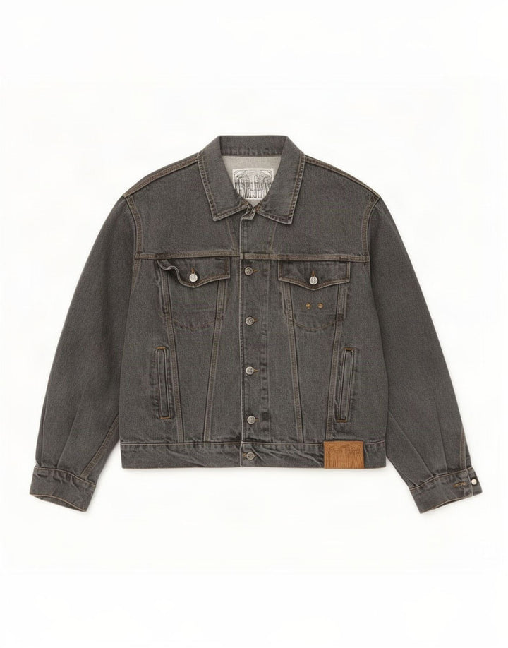 Ferre Chaqueta vaquera para hombre UK 40 Large Grey