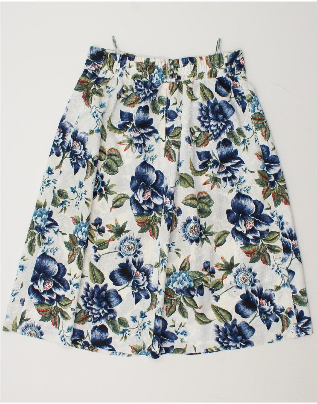 NEW FAST Womens A-Line Skirt EU 38 Medium W32 White Floral Vintage New Fast and Second-Hand New Fast from Messina Hembry 