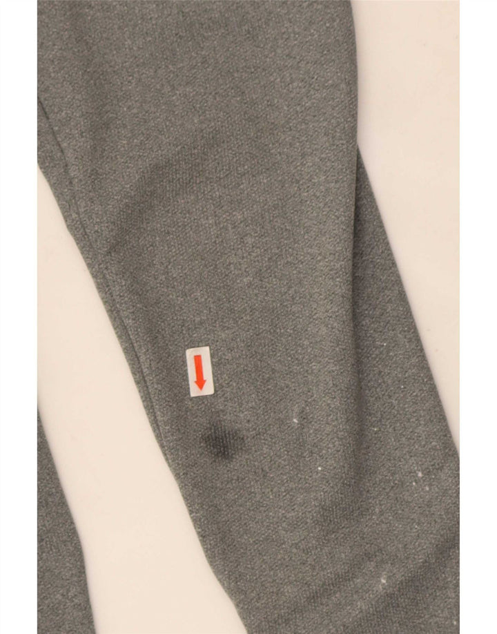Nike Dri Fit - Chándal con cremallera y cuello para hombre, talla pequeña, poliéster gris