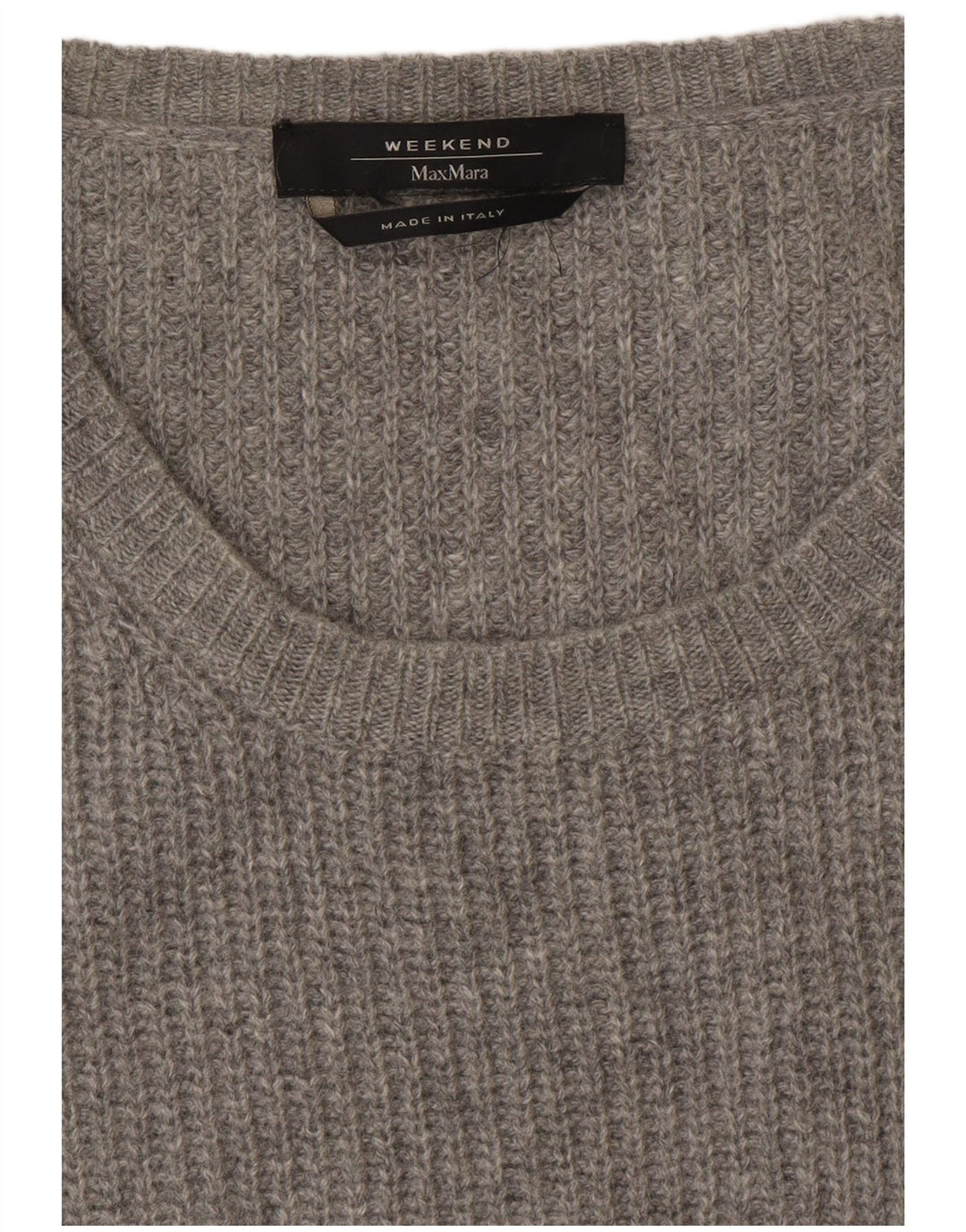 MAX MARA Vestido tipo jersey de manga larga para mujer de fin de semana UK 44 Gris medio