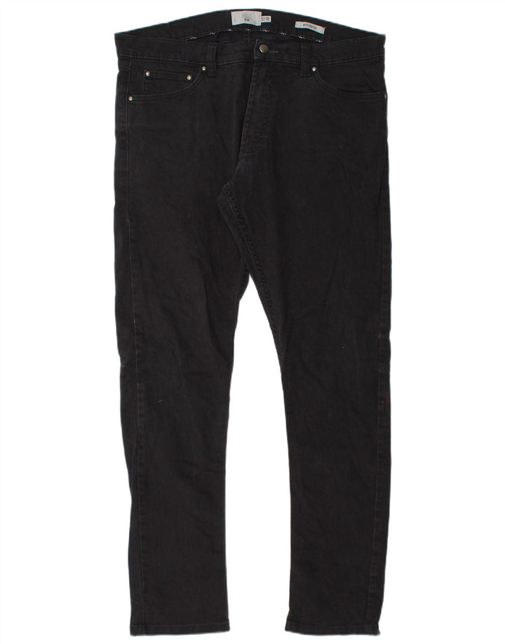Marks & Spencer Jeans ajustados para hombre W36 L33 Algodón negro
