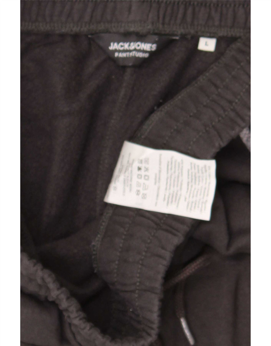 Jack & Jones Hombre Pantalones Cortos Deportivos Grande Algodón Negro