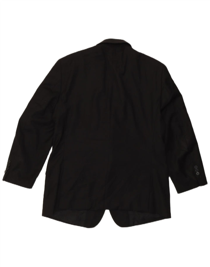 Calvin Klein Chaqueta Blazer Slim Fit con 2 Botones para Hombre UK 44 2XL Lana Negra