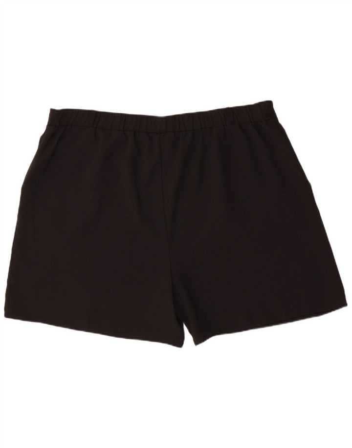 M&Co Pantalones cortos chinos para mujer UK 20 2XL W40 Poliéster negro