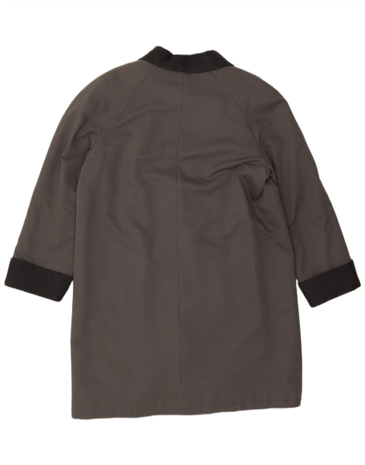 VINTAGE Abrigo extragrande para mujer EU 40 Lana gris medio