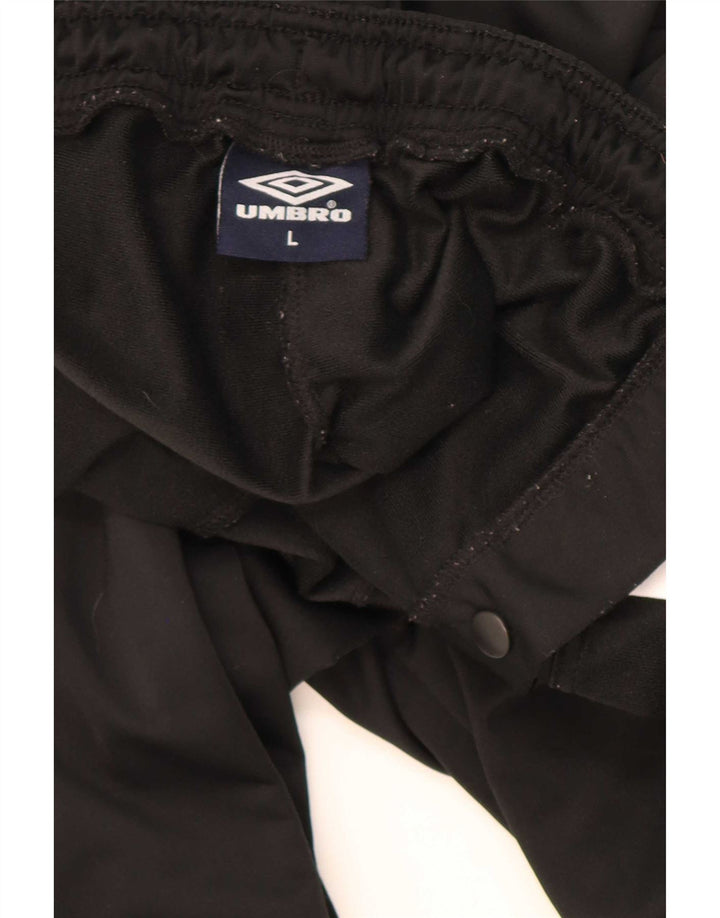 Umbro Hombre Pantalones De Chándal Con Gráfico Grande Negro Colorblock Poliéster