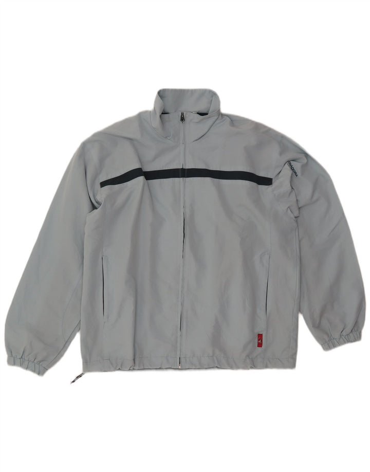 Diadora Hombre Chaqueta De Chándal Top Azul Medio Poliéster Color Block
