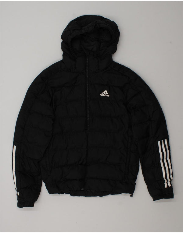 Adidas Chaqueta acolchada con capucha para hombre UK 36 Small Poliéster negro