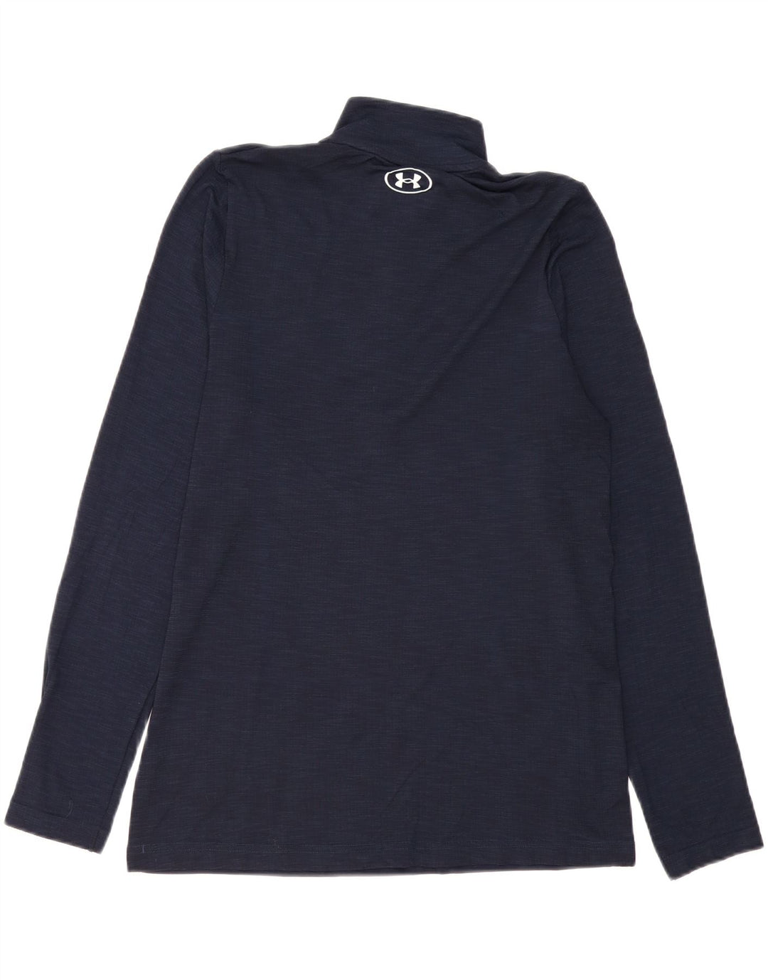 UNDER ARMOUR Top con cuello y cremallera para hombre Manga larga Poliéster azul marino medio