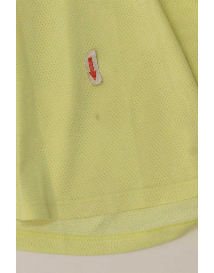 Adidas Mujer Chaleco Top UK 14 Grande Poliéster Amarillo