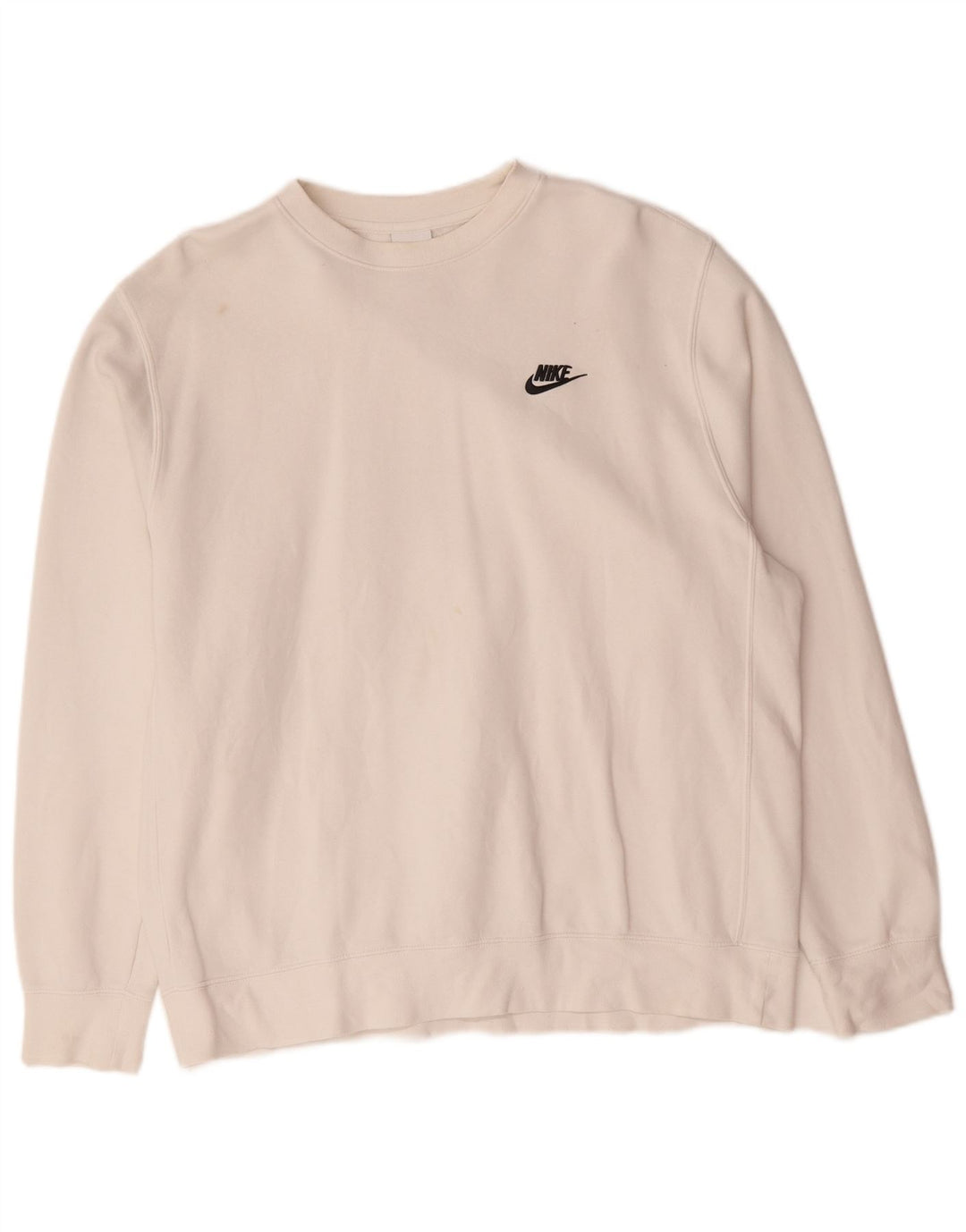 Nike Hombre Sudadera Jumper Grande Blanco Algodón