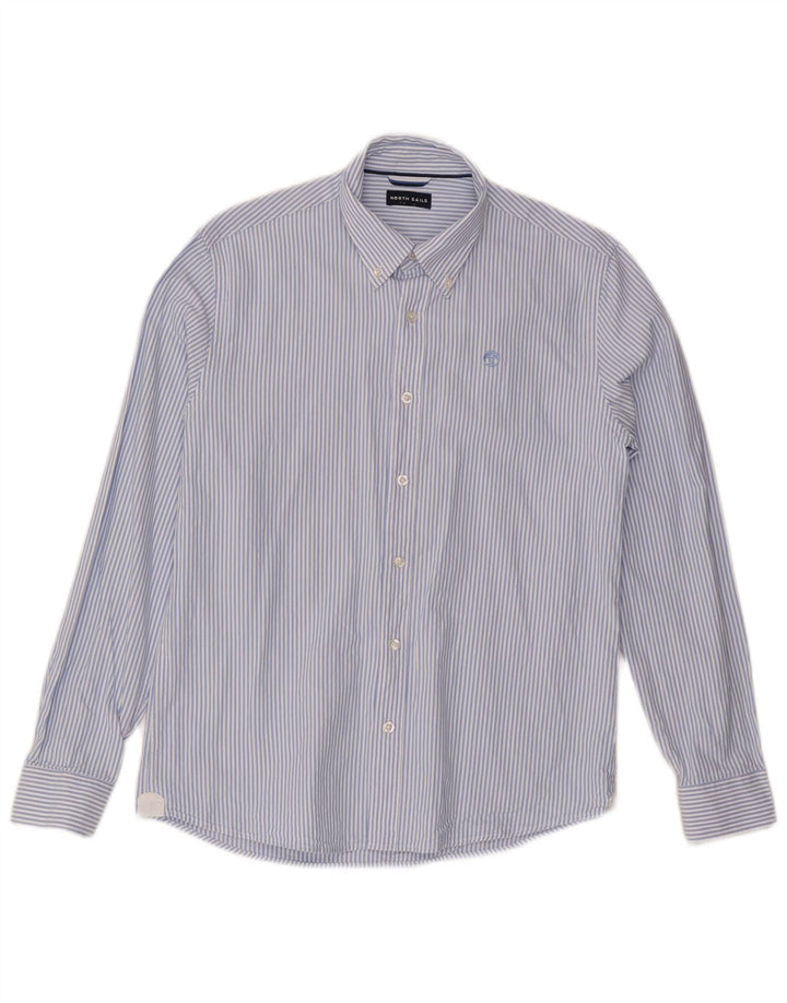 Camisa North Sails Hombre Algodón Rayas Azul Pequeña