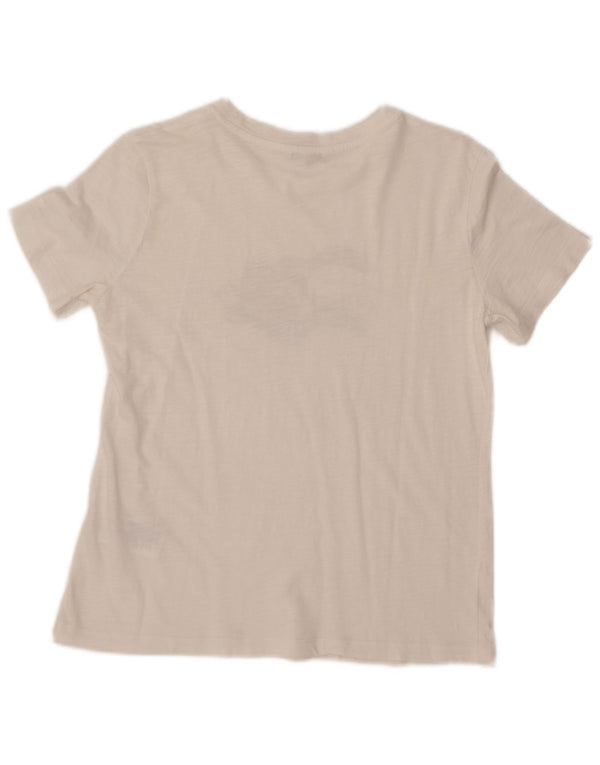 TOMMY HILFIGER Camiseta gráfica para mujer Top UK 6 XS Algodón blanco
