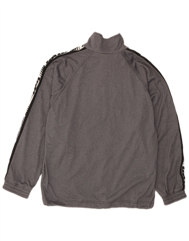 Lotto Mens Graphic Chándal Top Chaqueta UK 38/40 Gris Medio Colorblock