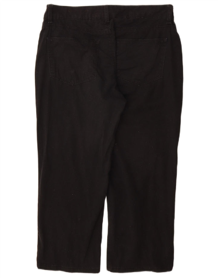 LEE Pantalones Capri de Corte Clásico para Mujer W32 L22 Negro