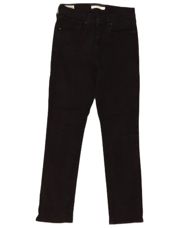 Levi's Jeans rectos de talle alto 724 para mujer W30 L29 Algodón negro