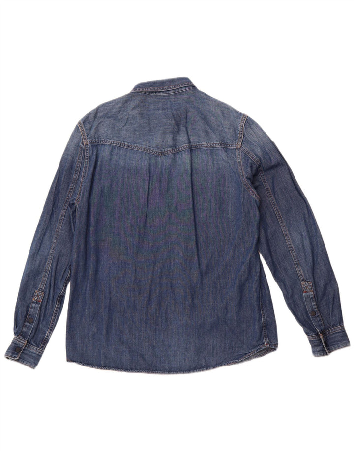 Timberland Camisa vaquera slim fit para hombre Algodón azul grande