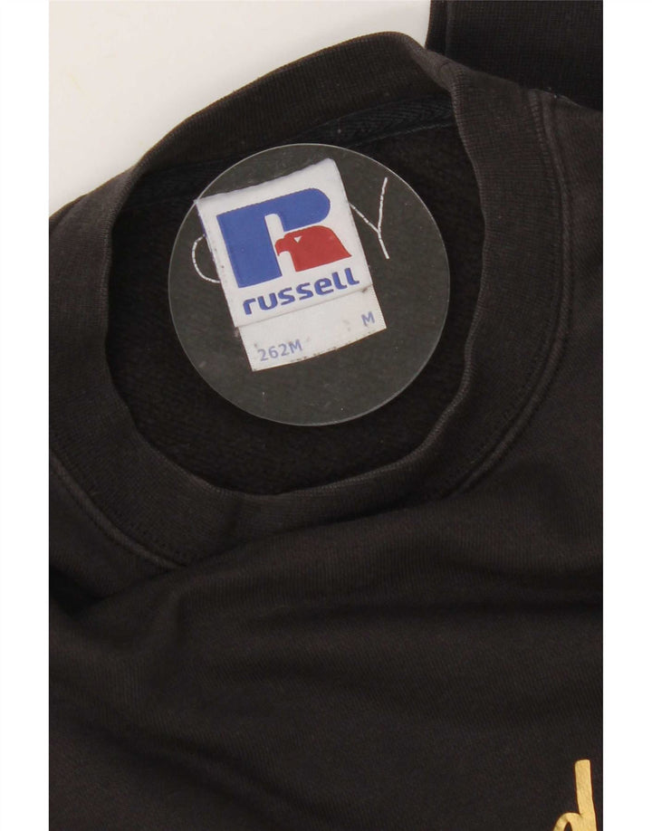 Russell Athletic - Sudadera gráfica para hombre, jersey de algodón negro mediano
