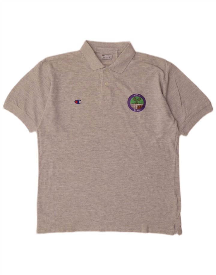 CHAMPION Polo Hombre Gris Medio