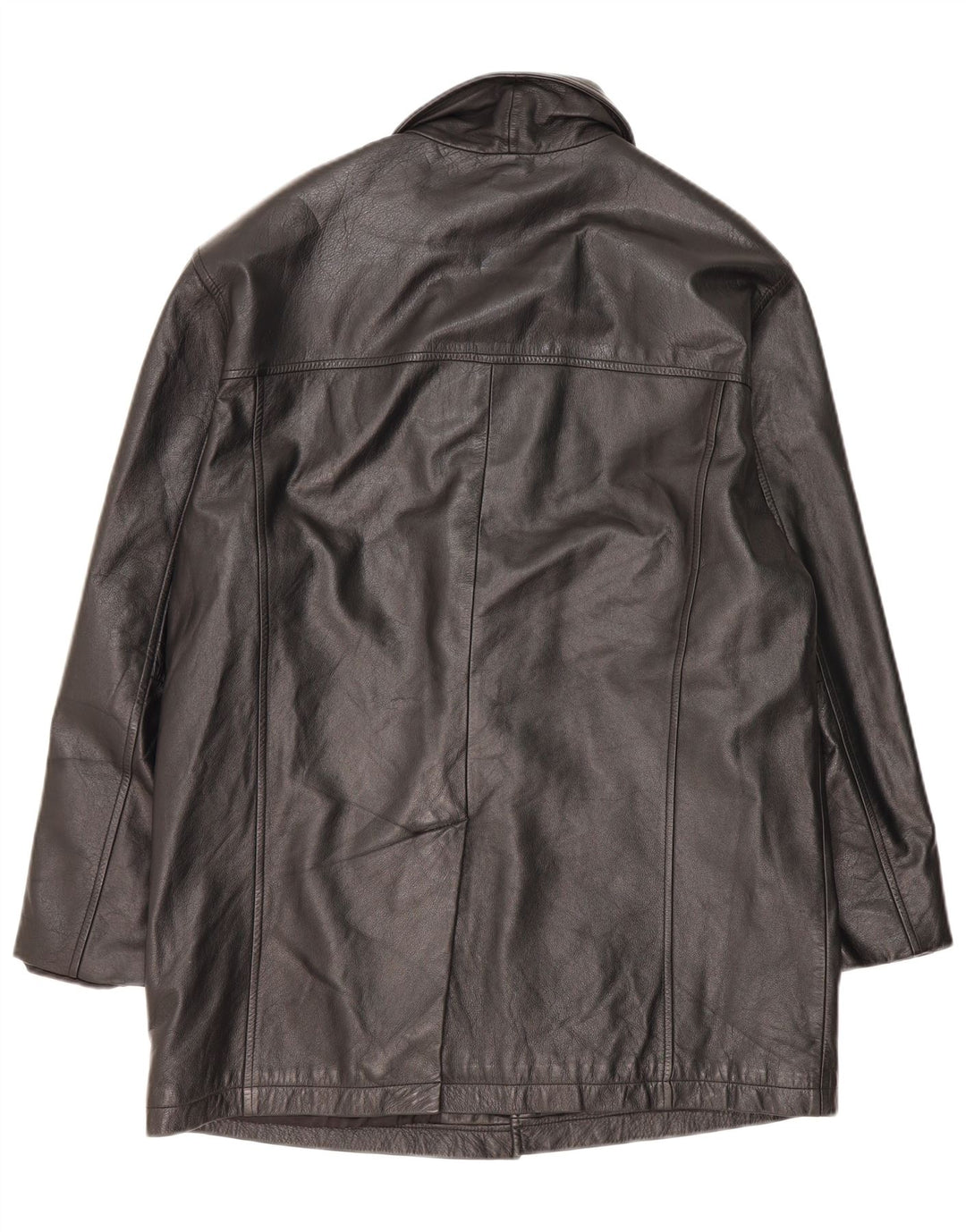Orfatti Abrigo de cuero para hombre IT 52 XL Cuero negro