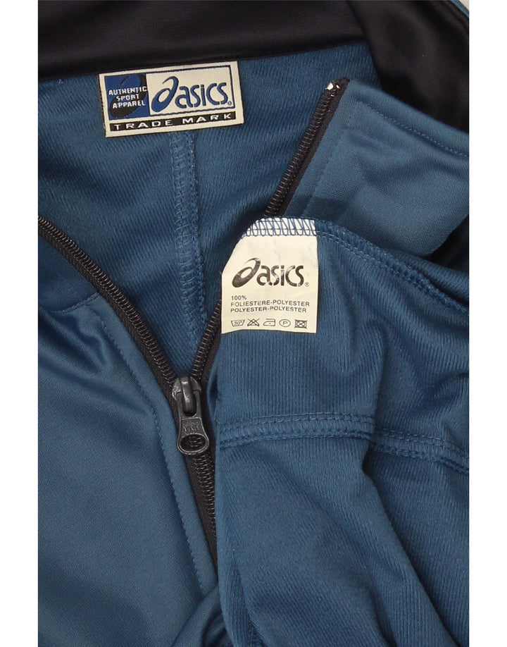 Asics Hombre Chándal Top Chaqueta Grande Azul Poliéster