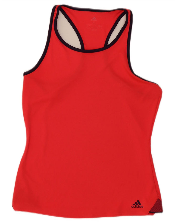 Adidas Mujer Chaleco Top Reino Unido 12/14 Medio Rojo
