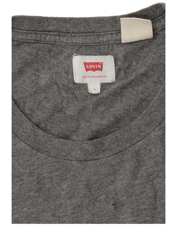 Camiseta Levi's para hombre Top grande gris moteado