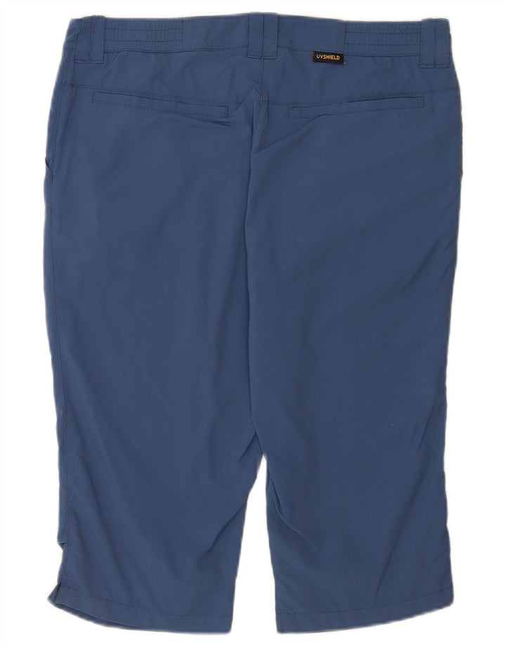 Jack Wolfskin Pantalones cortos chinos para mujer UK 12 Medium W32 Poliamida azul