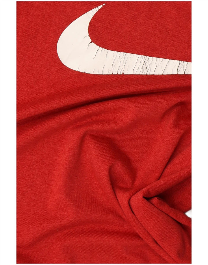 Nike Camiseta Dri Fit Graphic para niños 12-13 años Grande Poliéster Rojo