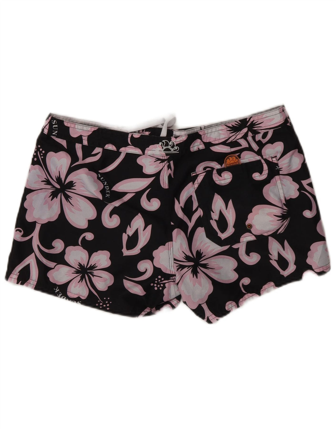 SUNDEK Bañador para Mujer US 2 XS W28 Poliéster Floral Negro