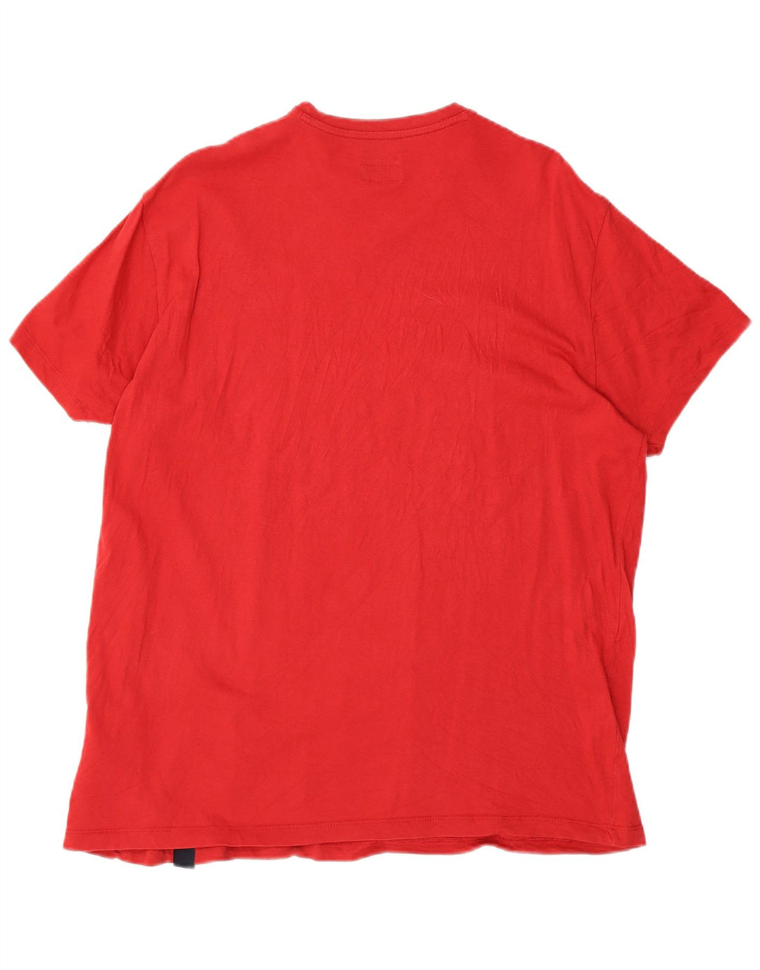 ARMANI JEANS Camiseta Regular Fit para Mujer UK 22 3XL Algodón Rojo