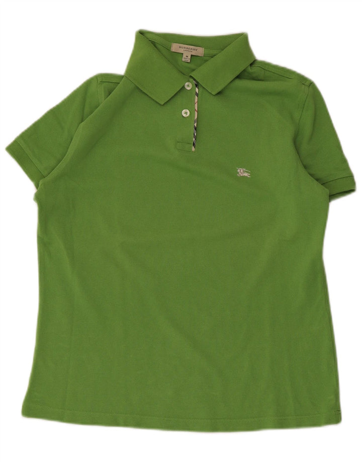 BURBERRY Polo para mujer Reino Unido 12 Algodón verde medio