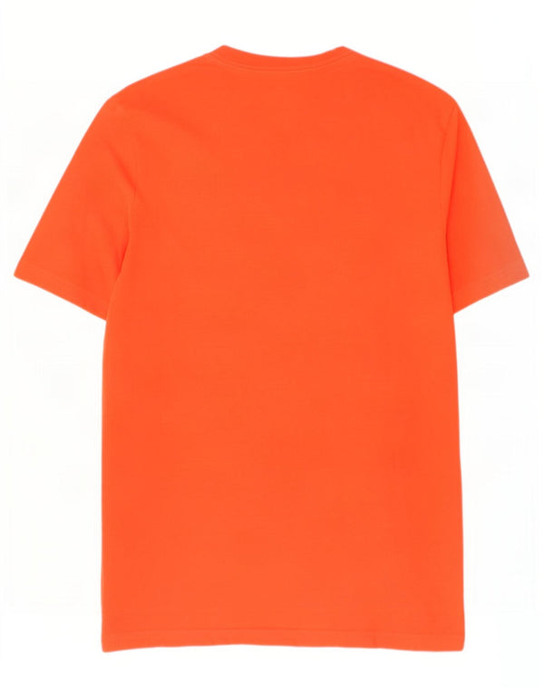 Adidas Boys Graphic T-Shirt Top 15-16 Years Orange Cotton