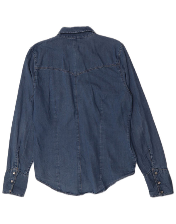 Carrera Camisa Vaquera Mujer UK 18 XL Algodón Azul