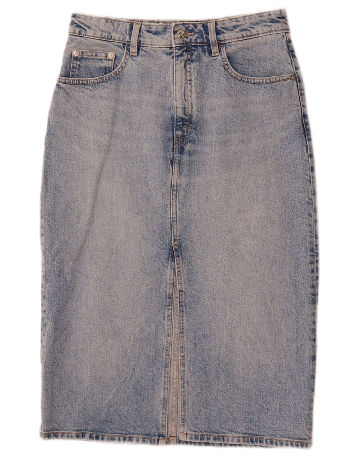 Zara Falda Vaquera Mediana W28 Azul Algodón