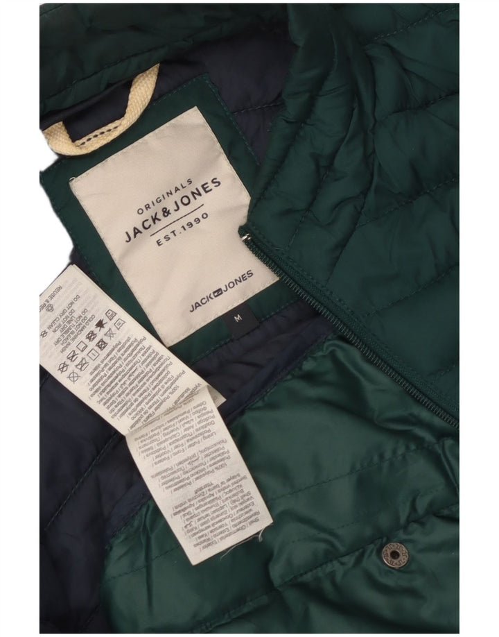 JACK & JONES Chaqueta acolchada para hombre ES 38 Verde medio Poliéster