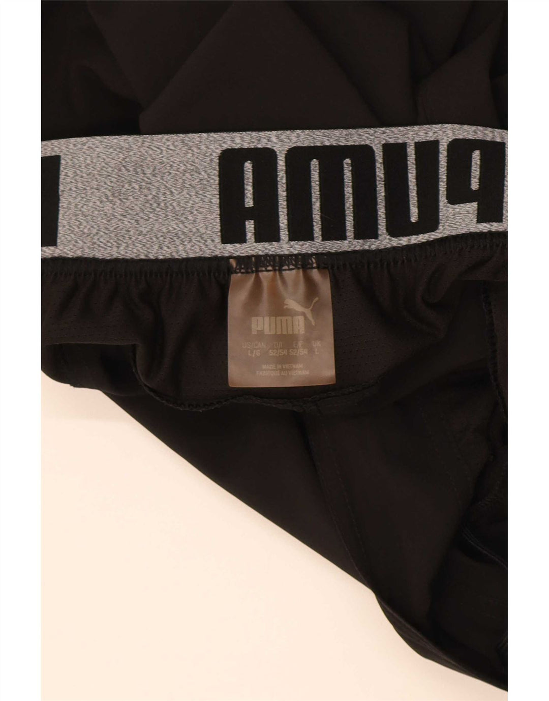 Puma Mens Graphic Sport Shorts Grande Poliéster Negro
