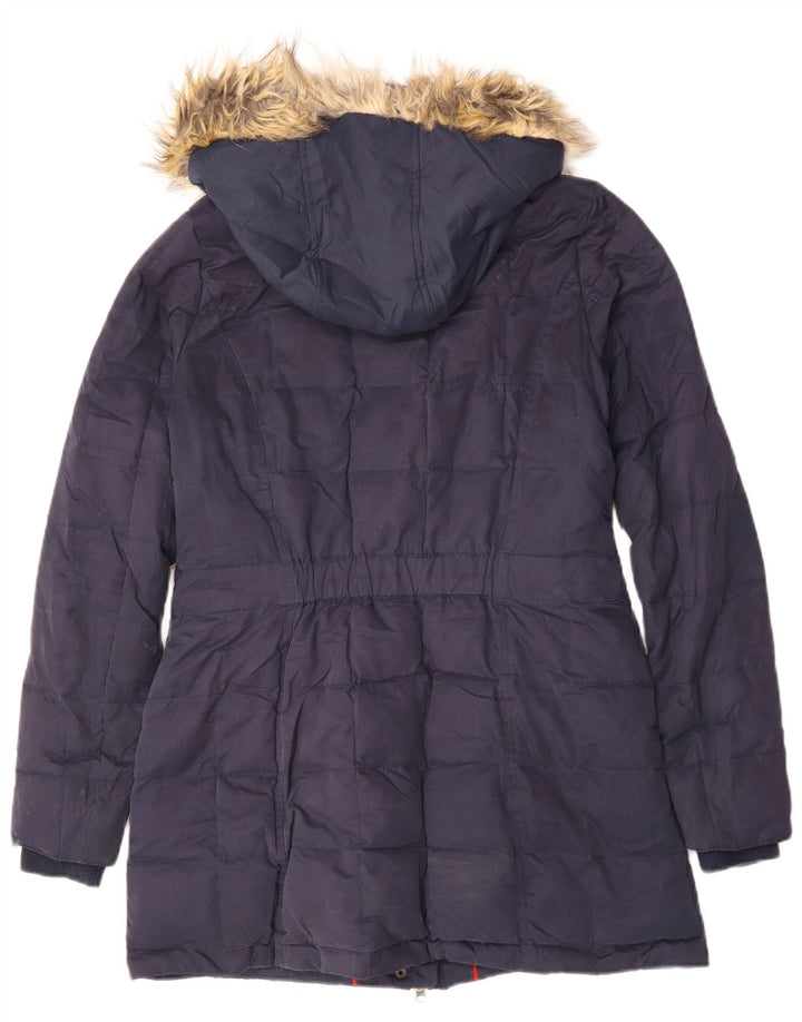 Parka con capucha para mujer Fat Face UK 40 Medium Azul marino Poliéster Invierno