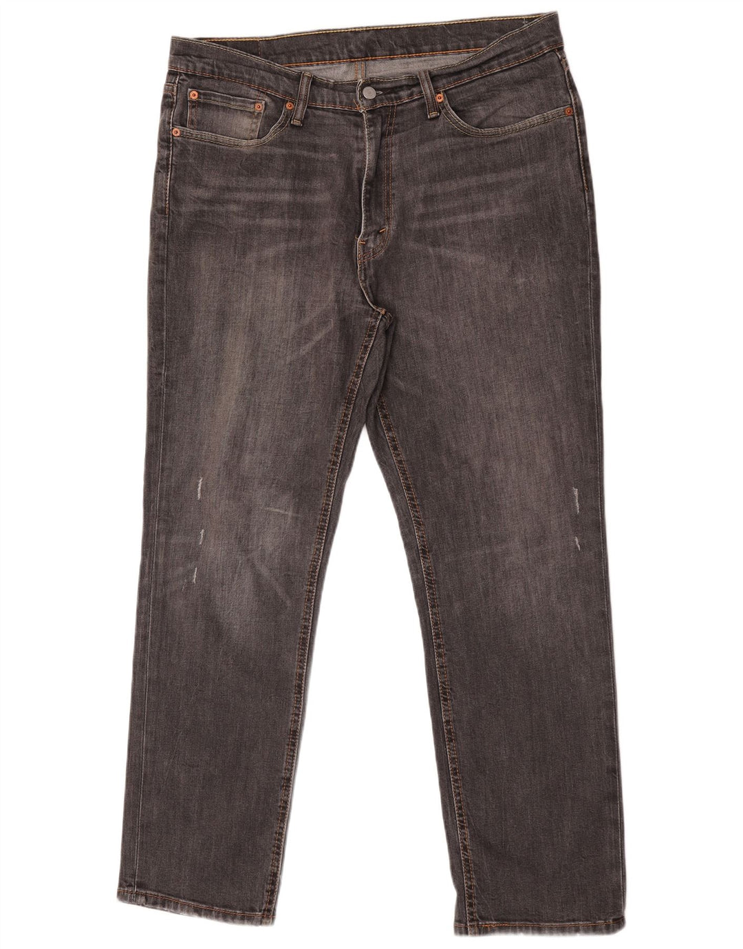 Levi's Hombre 541 Slim Jeans W36 L32 Algodón Gris