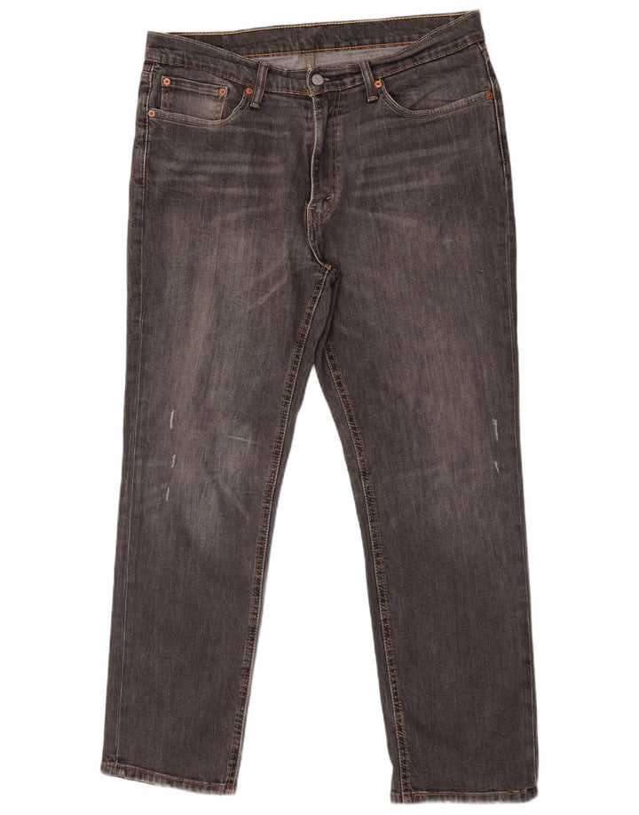 Levi's Hombre 541 Slim Jeans W36 L32 Algodón Gris