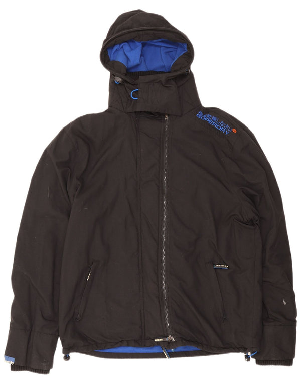 Superdry Chaqueta Cortavientos con Capucha Windcheater para Hombre UK 42 XL Negro