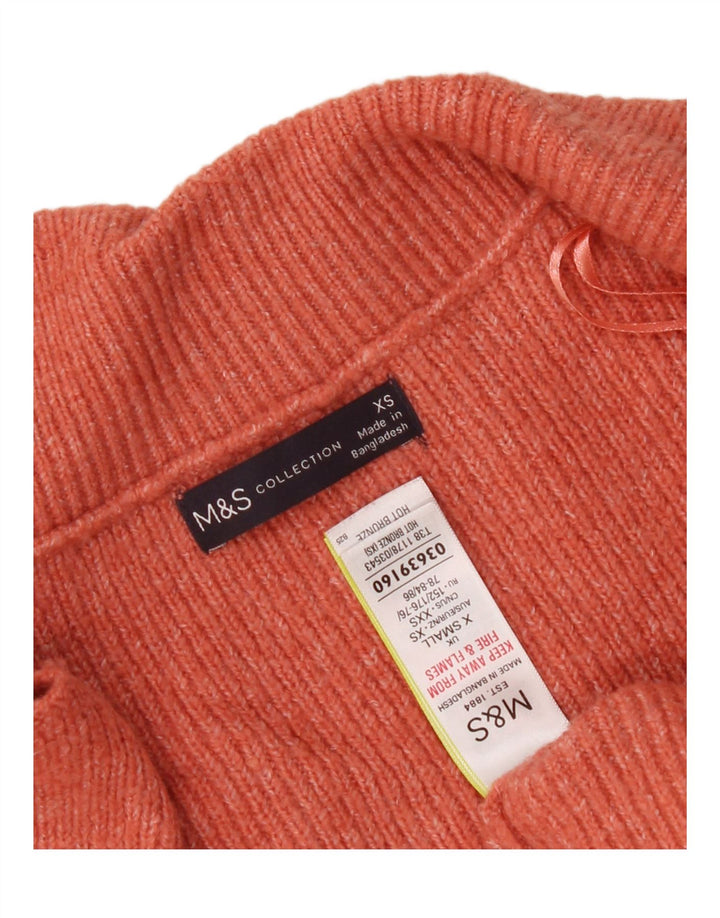 Marks & Spencer Suéter tipo cárdigan extragrande para mujer UK 6 XS Naranja