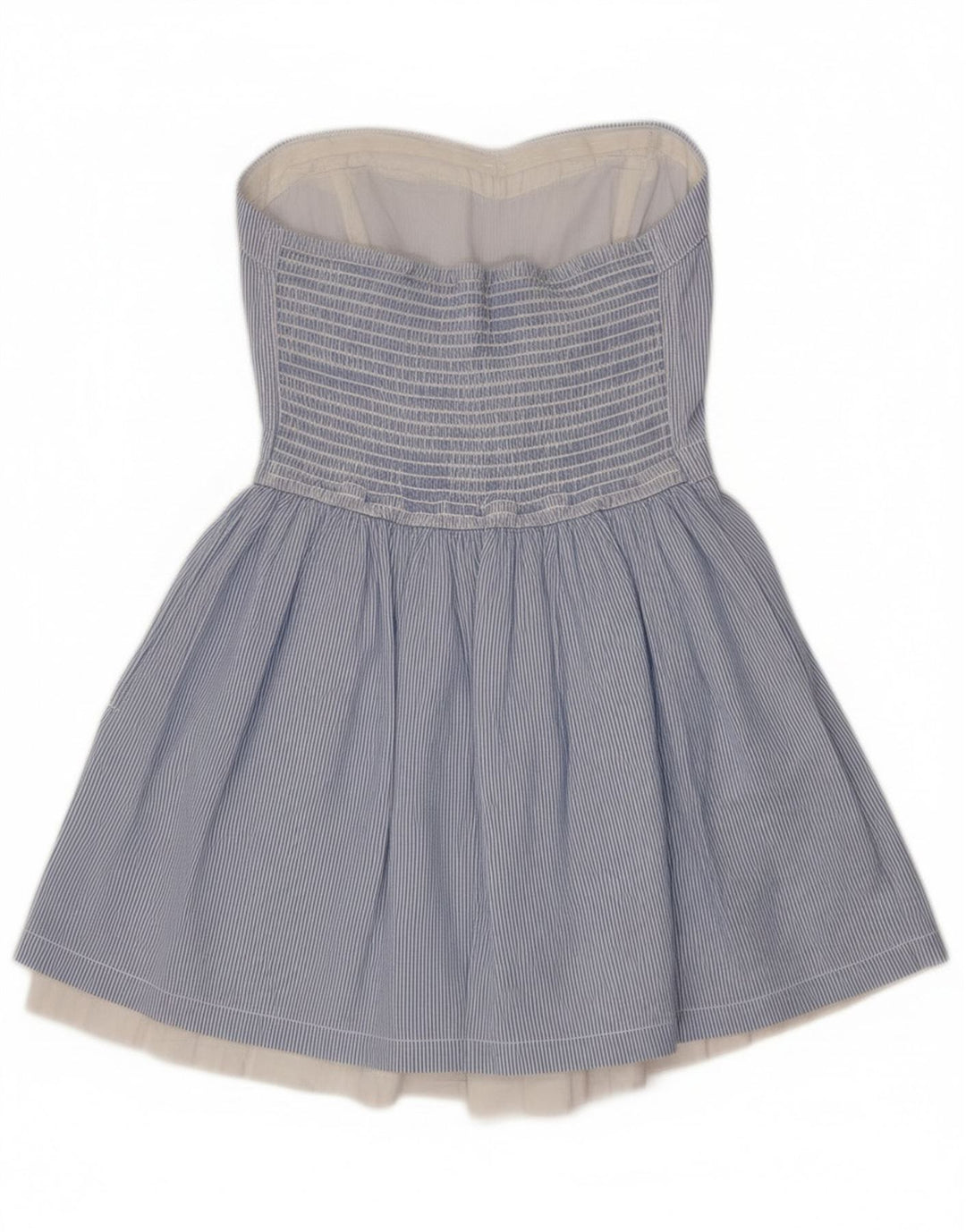 Superdry Mujer Túnica Sin Mangas Top UK 8 Small Azul Rayas Algodón