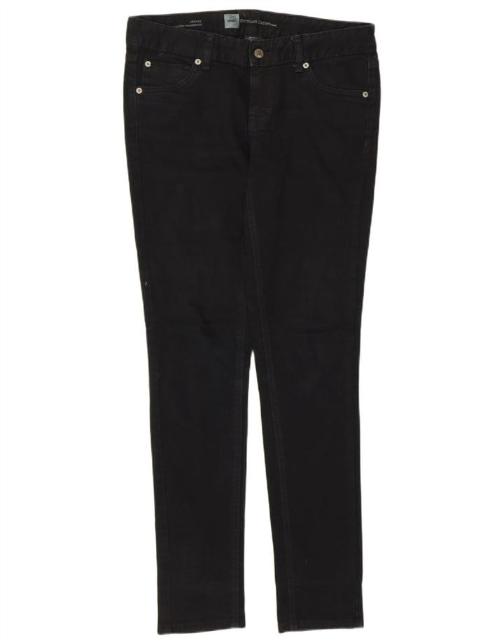 Mossimo Jeans ajustados elásticos para mujer US 4 Small W30 L30 Algodón negro